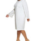 Calvin Klein Women's Flared Sleeve Sheath Dress White Size 20W