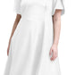 Calvin Klein Women's Tulip Sleeve Midi Dress White Size 20W