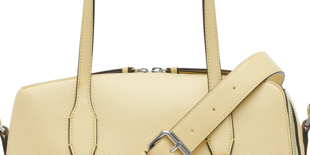 Calvin Klein Women's Brenda Satchel Bag Yellow Size Regular