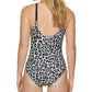 Calvin Klein Women's Twist Tummy Control One Piece Swimsuit White Size 6