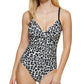 Calvin Klein Women's Twist Tummy Control One Piece Swimsuit White Size 4