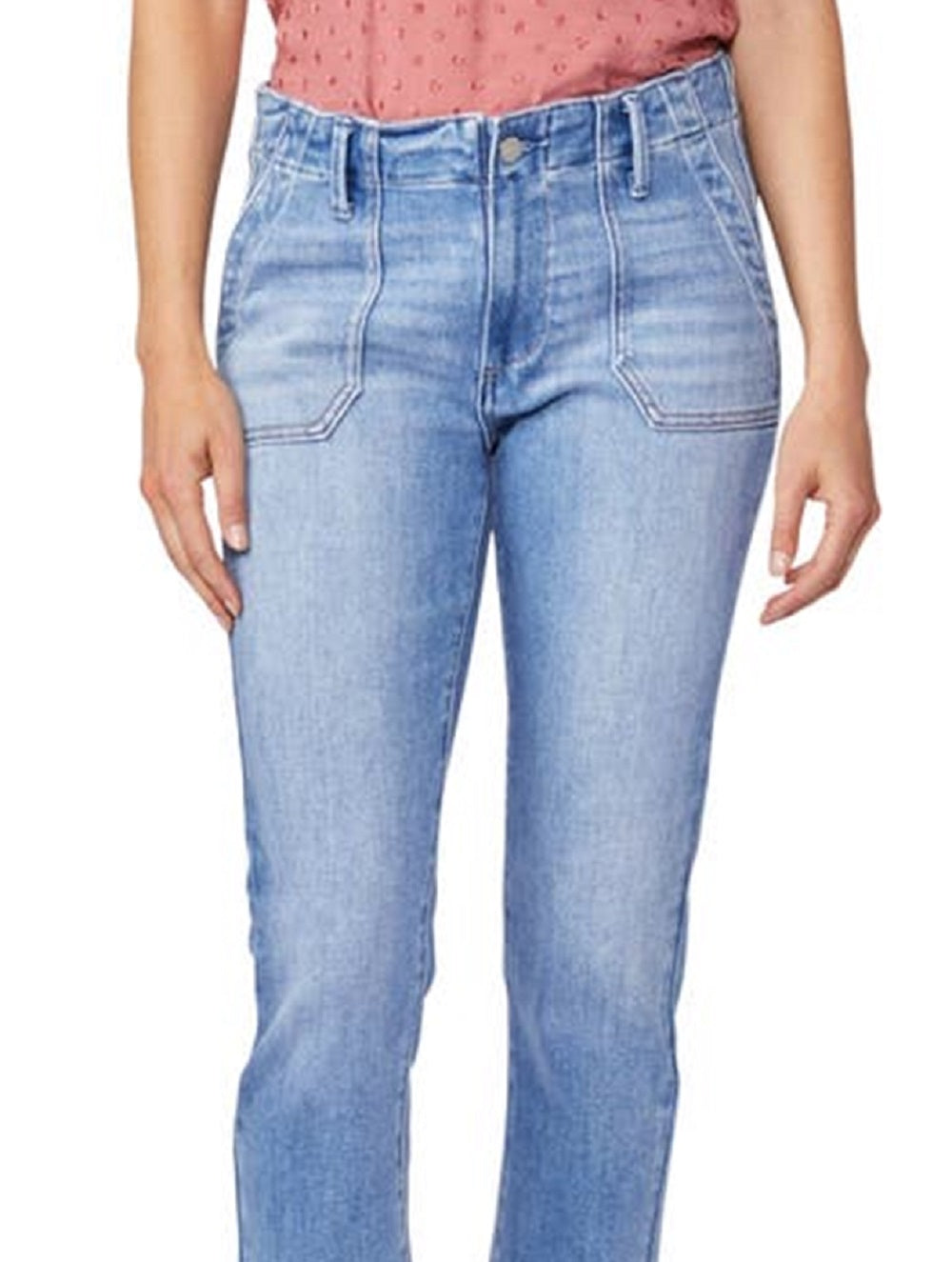 Paige Women's Mayslie Ankle Straight Leg Jeans Blue Size 31