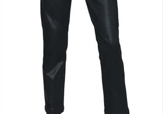 Paige Mayslie Black Luxe Coated Ankle Pants, Size 32
