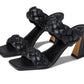 Marc Fisher Women's Hammy Sandal Black Size 8