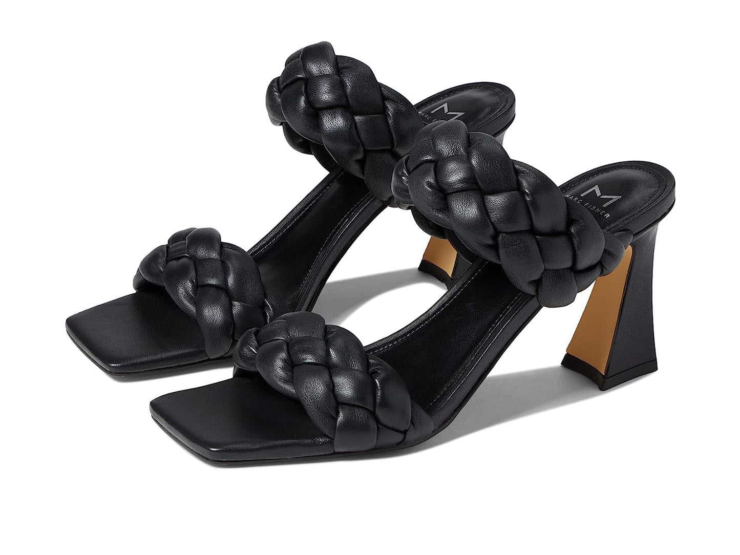 Marc Fisher Women's Hammy Sandal Black Size 8