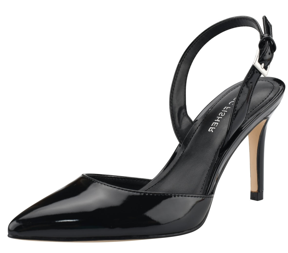 Marc Fisher Women's Davon Pointy Toe Sling Back Pumps Black Size 6 M