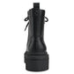 GUESS Women's Ferina Combat Lug Sole Lace Up Boots Black Size 7 M