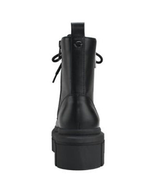GUESS Women's Ferina Combat Lug Sole Lace Up Boots Black Size 7 M