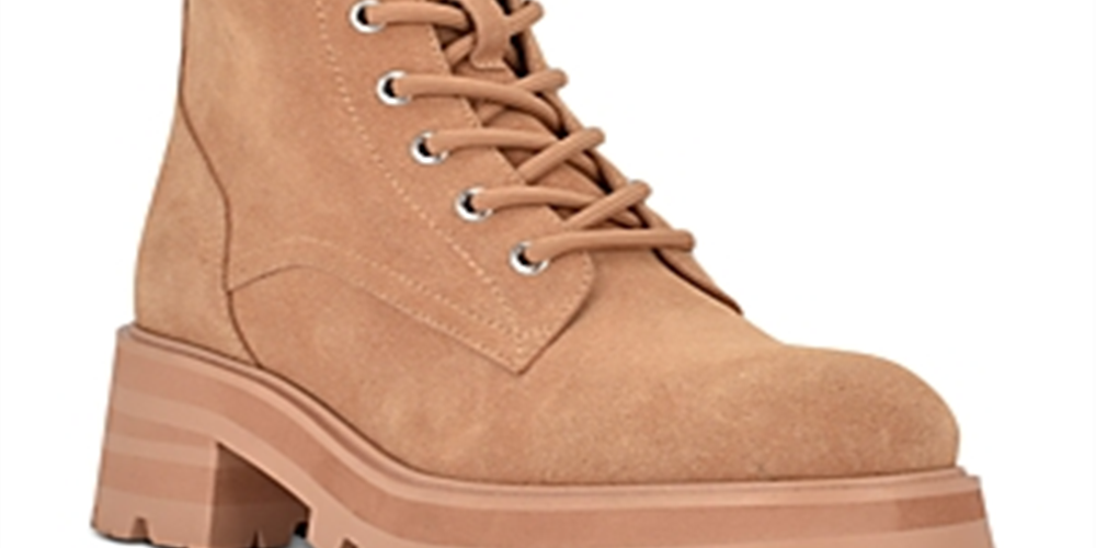 Marc Fisher Ltd. Women's Lucien Lace up Booties Brown Size 10