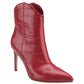 Marc Fisher Women's Revati Pointy Toe Booties Red Size 8.5 M