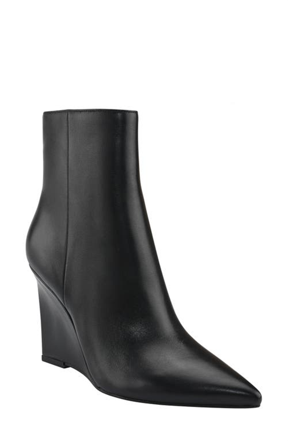 Marc Fisher Women's Dayna Pointy Toe Wedge Bootie Black Size 6