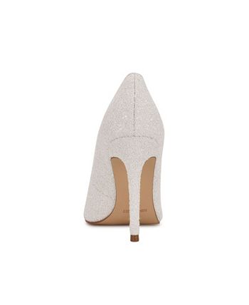Nine West Women's Bridal Fresh Pointy Toe Pumps White Size 5.5 M