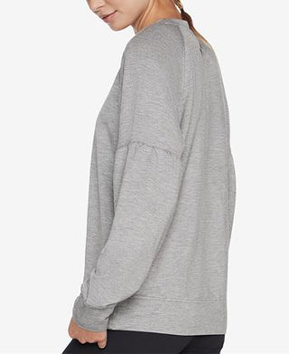 Skechers Women's Skechluxe Restful Crewneck Gray Size X-Large