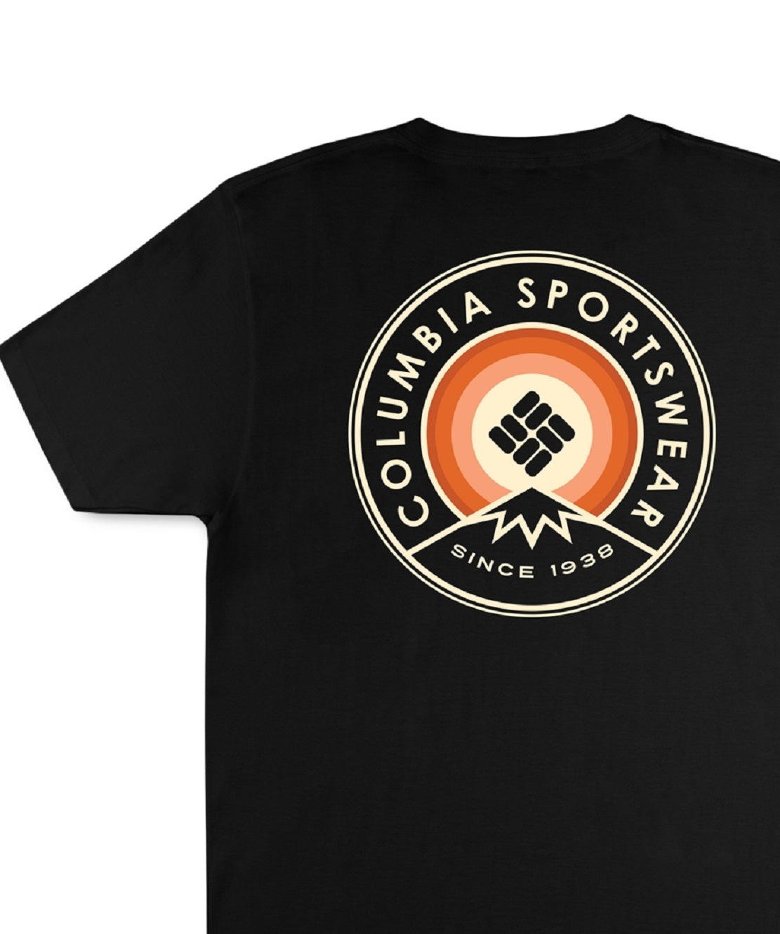 Columbia Men's Avalon Logo Graphic T-Shirt Black Size Medium