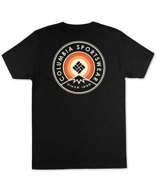 Columbia Men's Avalon Logo Graphic T-Shirt Black Size XX-Large