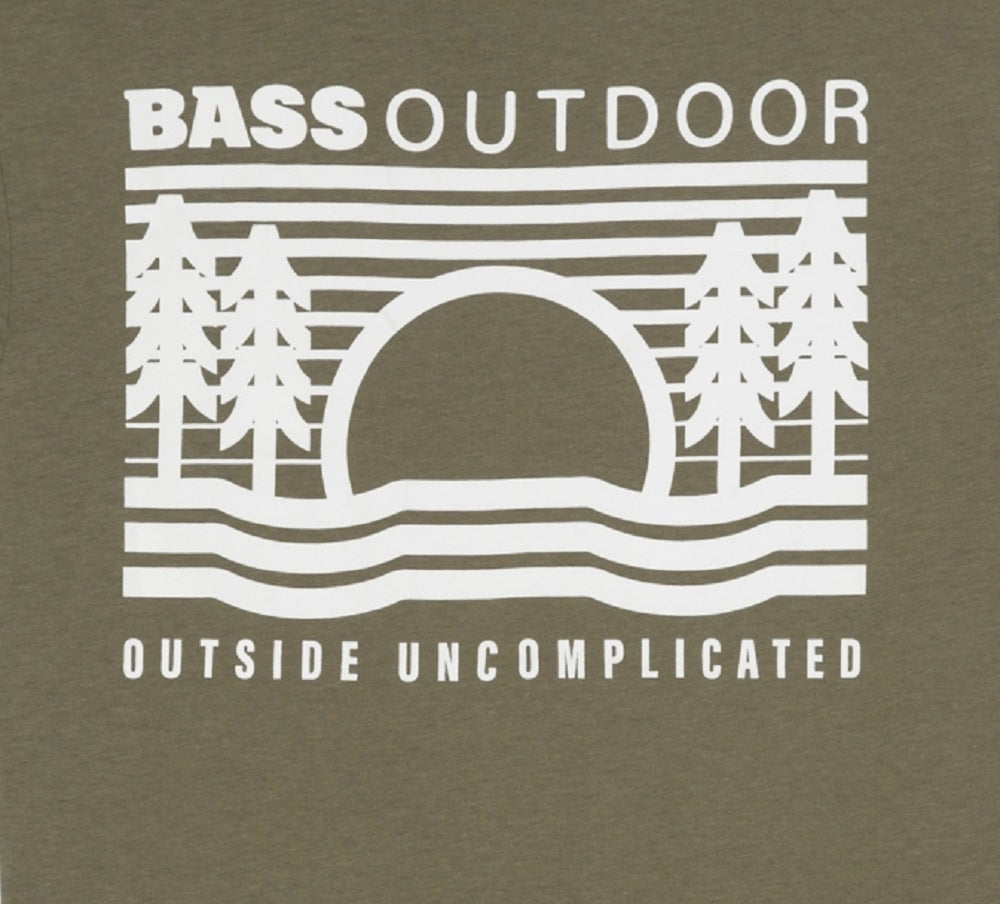 Bass Outdoor Women's Borde Graphic T-Shirt Green Size Medium