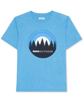 Bass Outdoor Men's Performance Graphic T-Shirt Blue