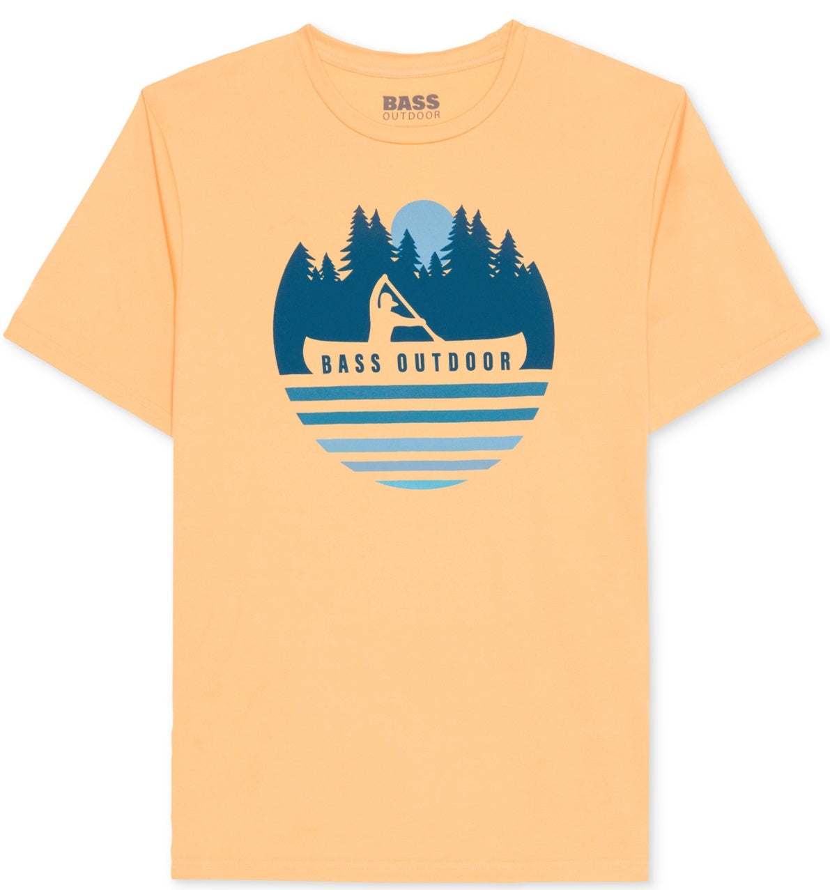 Bass Outdoor Men's Logo Graphic Tech T-Shirt Orange