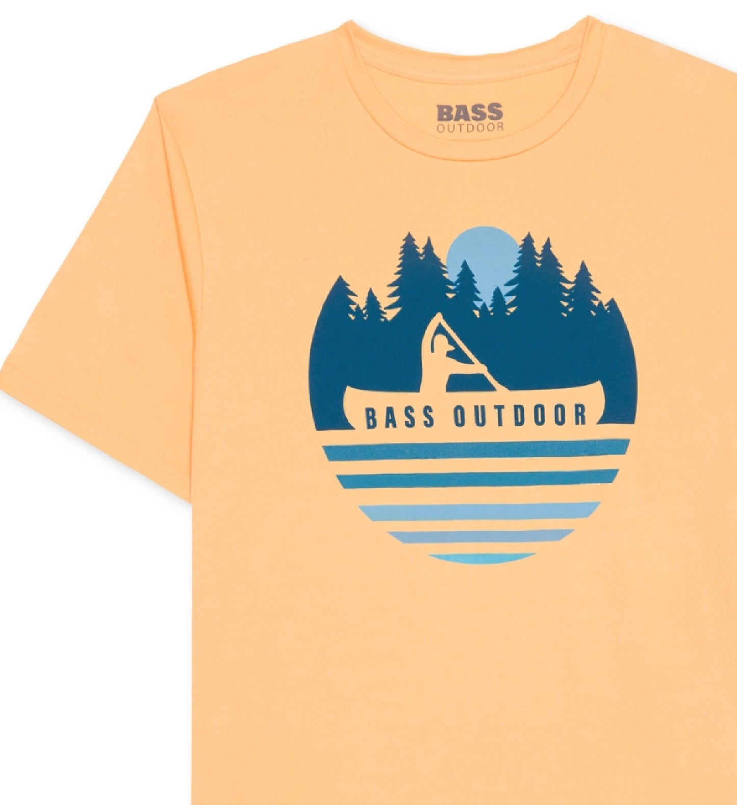 Bass Outdoor Men's Logo Graphic Tech T-Shirt Orange