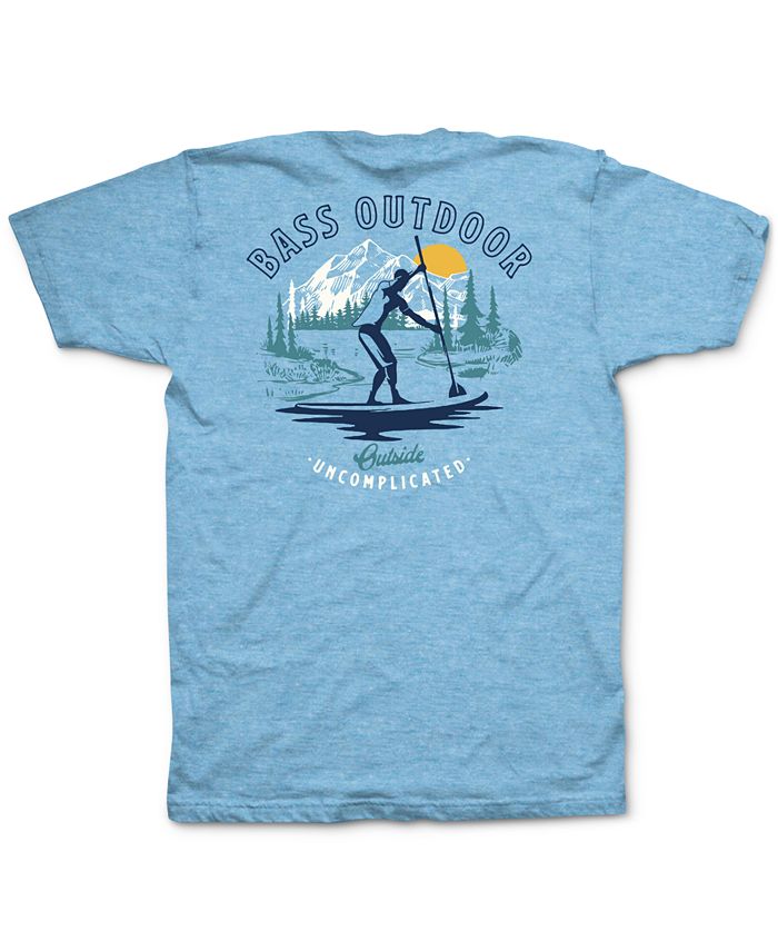Bass Outdoor Men's Paddled T-Shirt Blue Size Medium