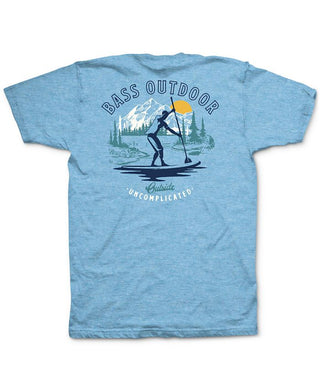 Bass Outdoor Men's Paddled T-Shirt Blue Size Medium