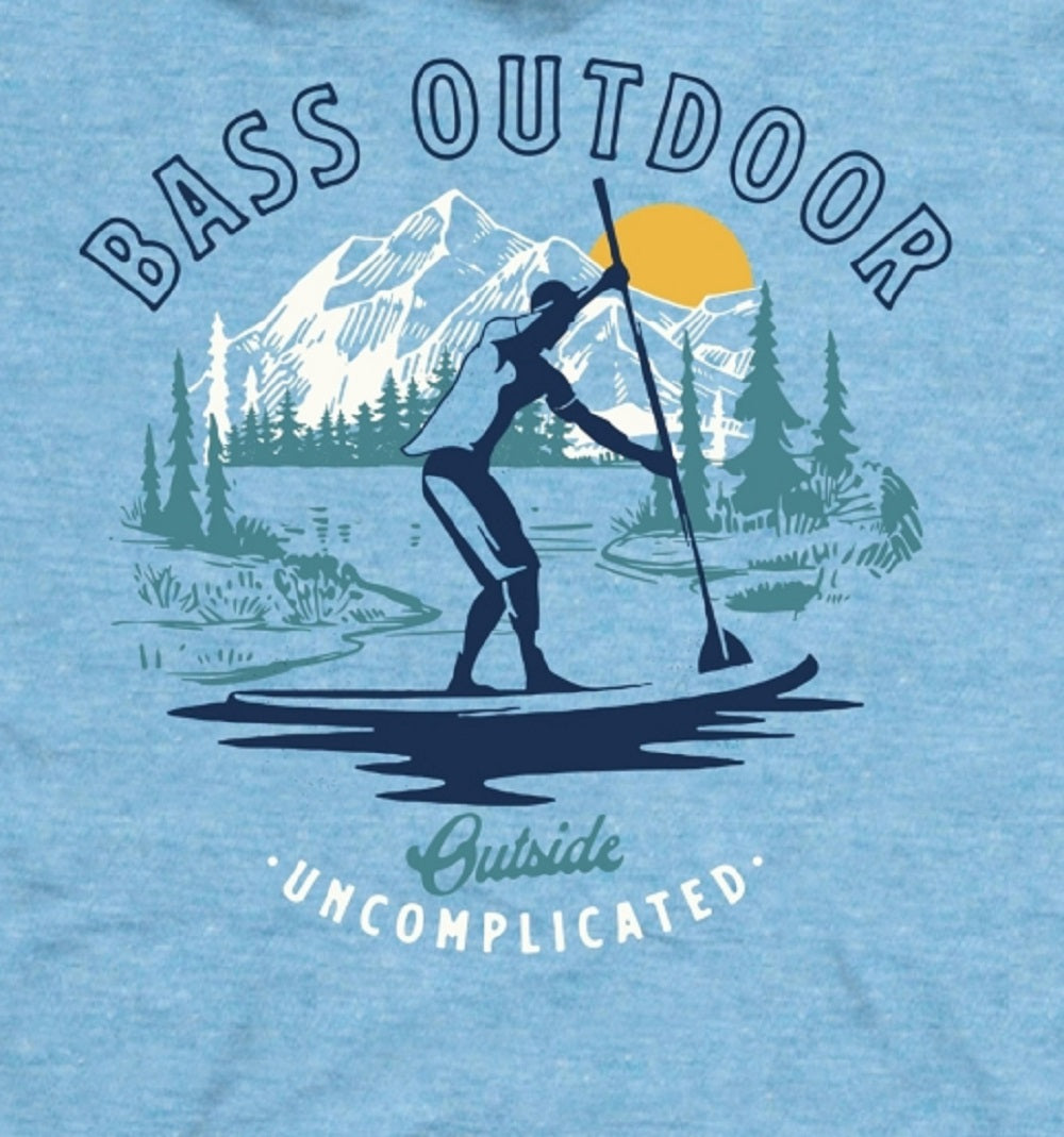 Bass Outdoor Men's Paddled T-Shirt Blue Size X-Large