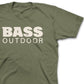 Bass Outdoor Men's Stacked T-Shirt Green Size Small