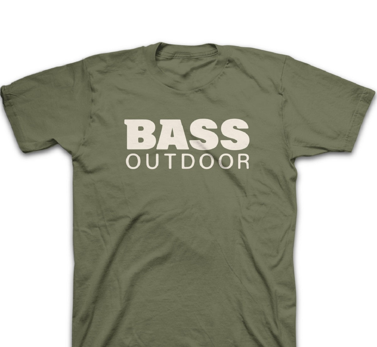 Bass Outdoor Men's Stacked T-Shirt Green Size Large