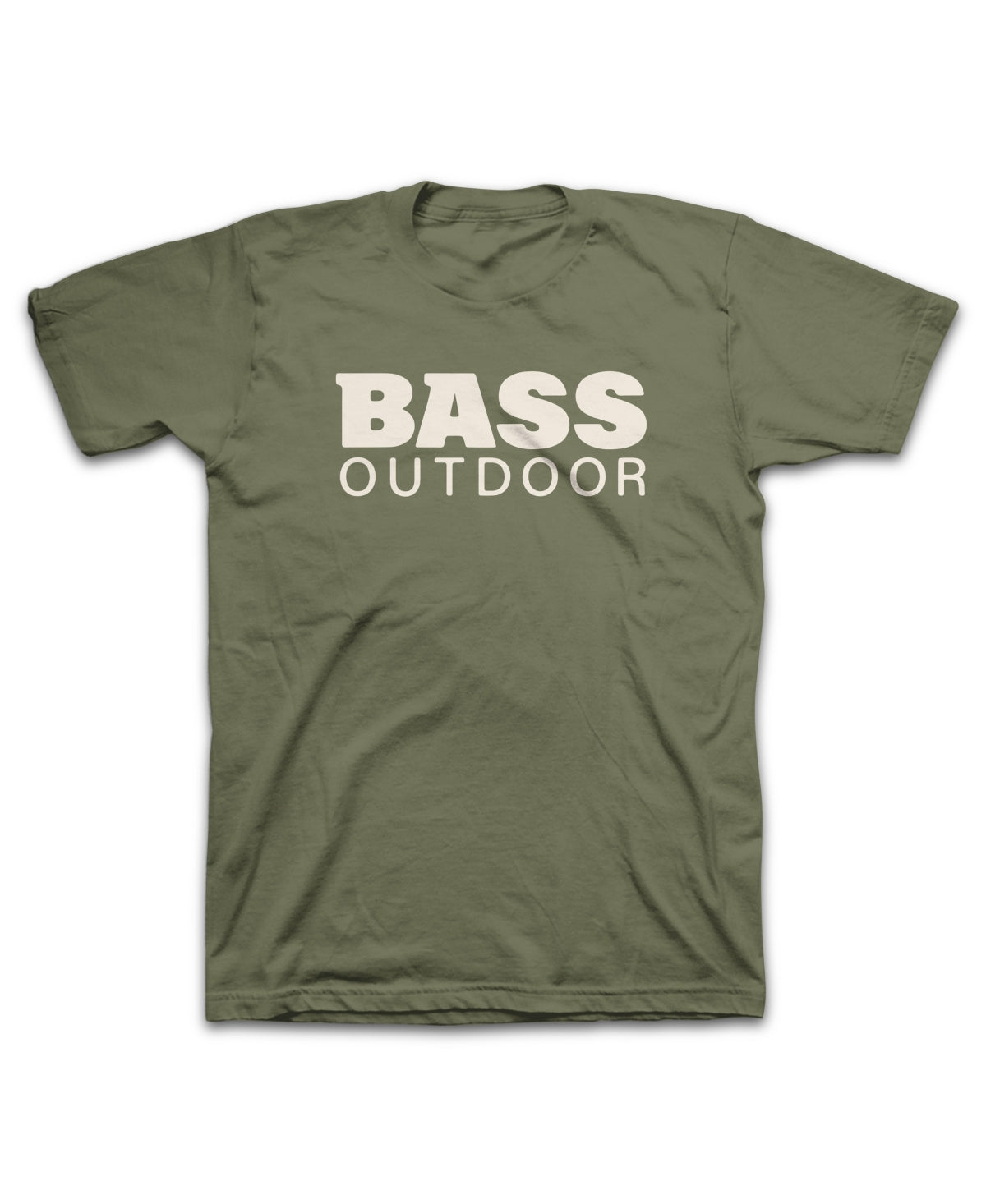 Bass Outdoor Men's Stacked T-Shirt Green Size Large
