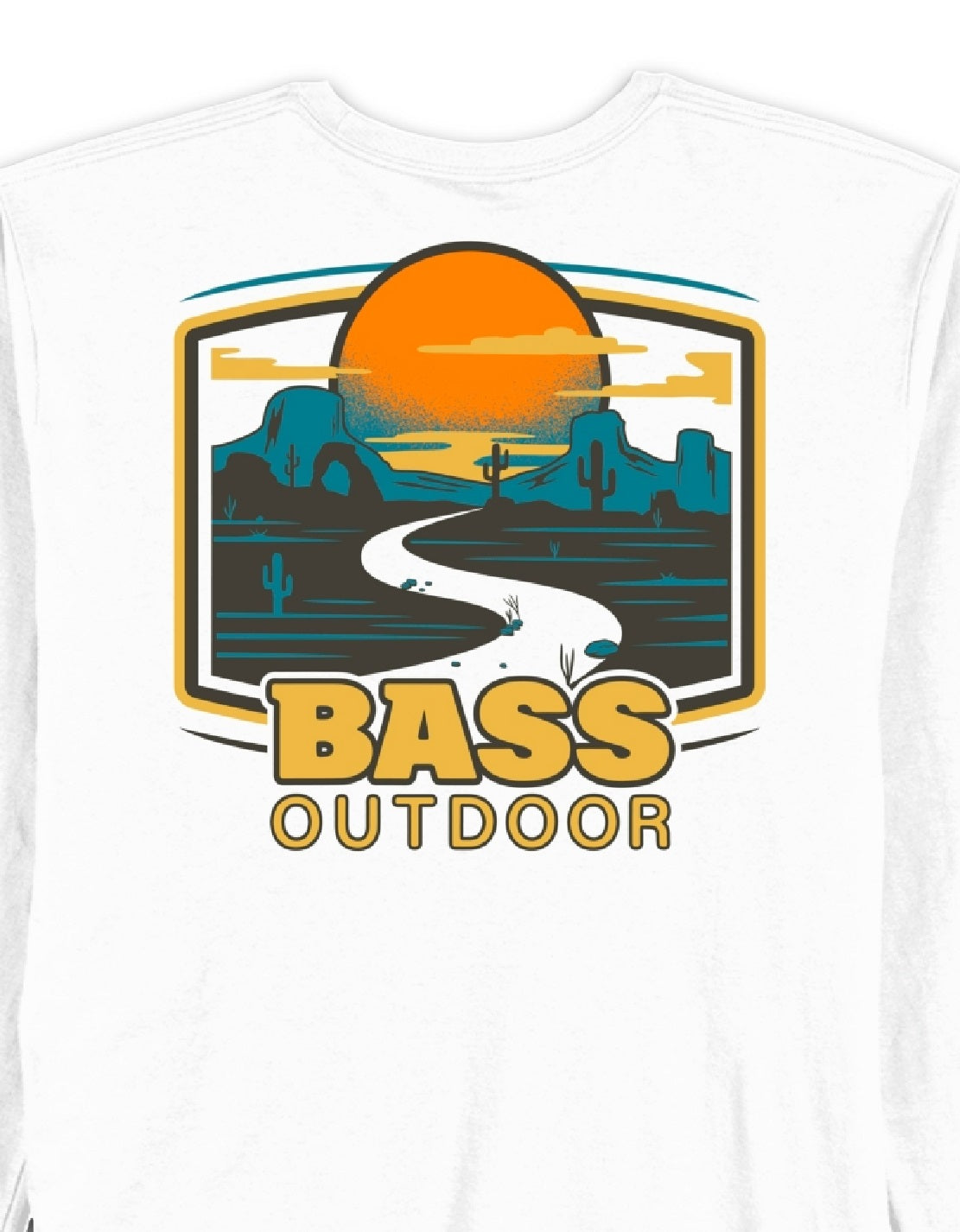 Bass Outdoor Men's Mesa Path T-Shirt White Size Small