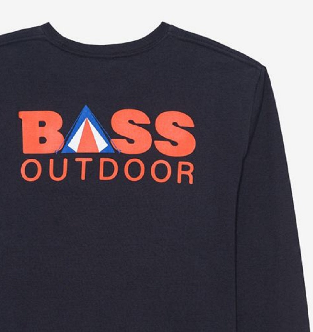 Bass Outdoor Men's Campa Bro T-Shirt Blue Size Medium