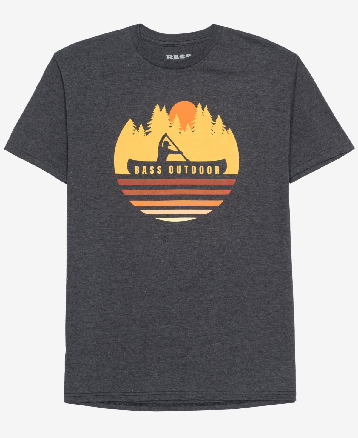 Bass Outdoor Men's Paddled T-shirt Gray Size Small