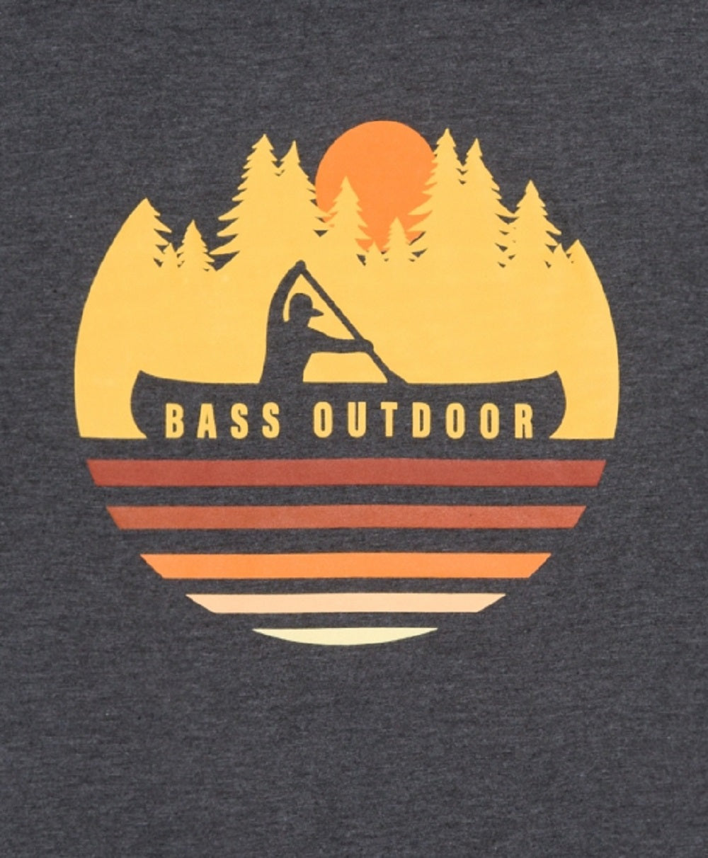 Bass Outdoor Men's Paddled T-Shirt Gray Size X-Large