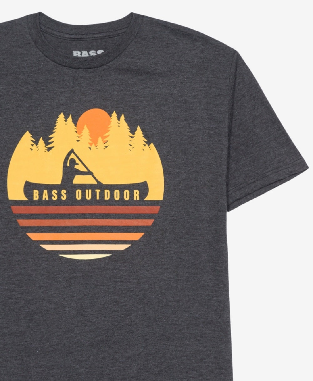 Bass Outdoor Men's Paddled T-Shirt Gray Size XX-Large