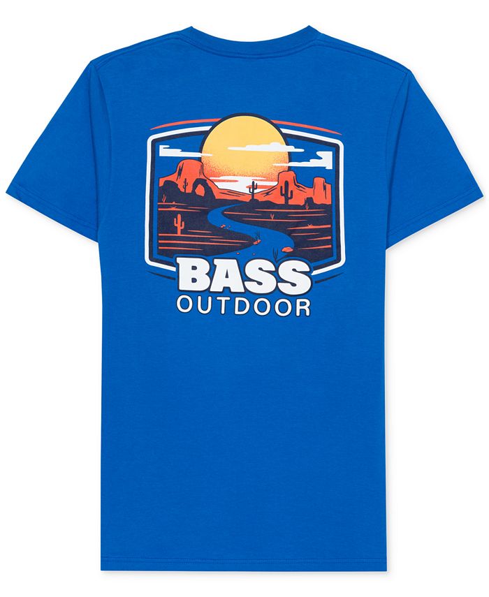 Bass Outdoor Men's Mesa Path T-shirt Blue Size M