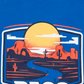 Bass Outdoor Men's Mesa Path T-shirt Blue Size M