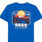 Bass Outdoor Men's Mesa Path T-Shirt Blue Size XX-Large
