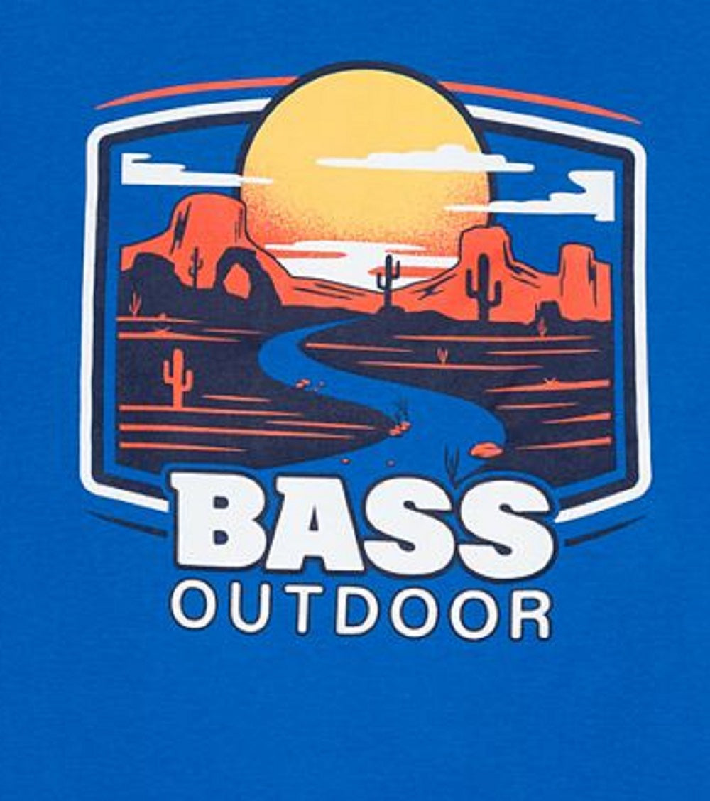 Bass Outdoor Men's Mesa Path T-Shirt Blue Size XX-Large