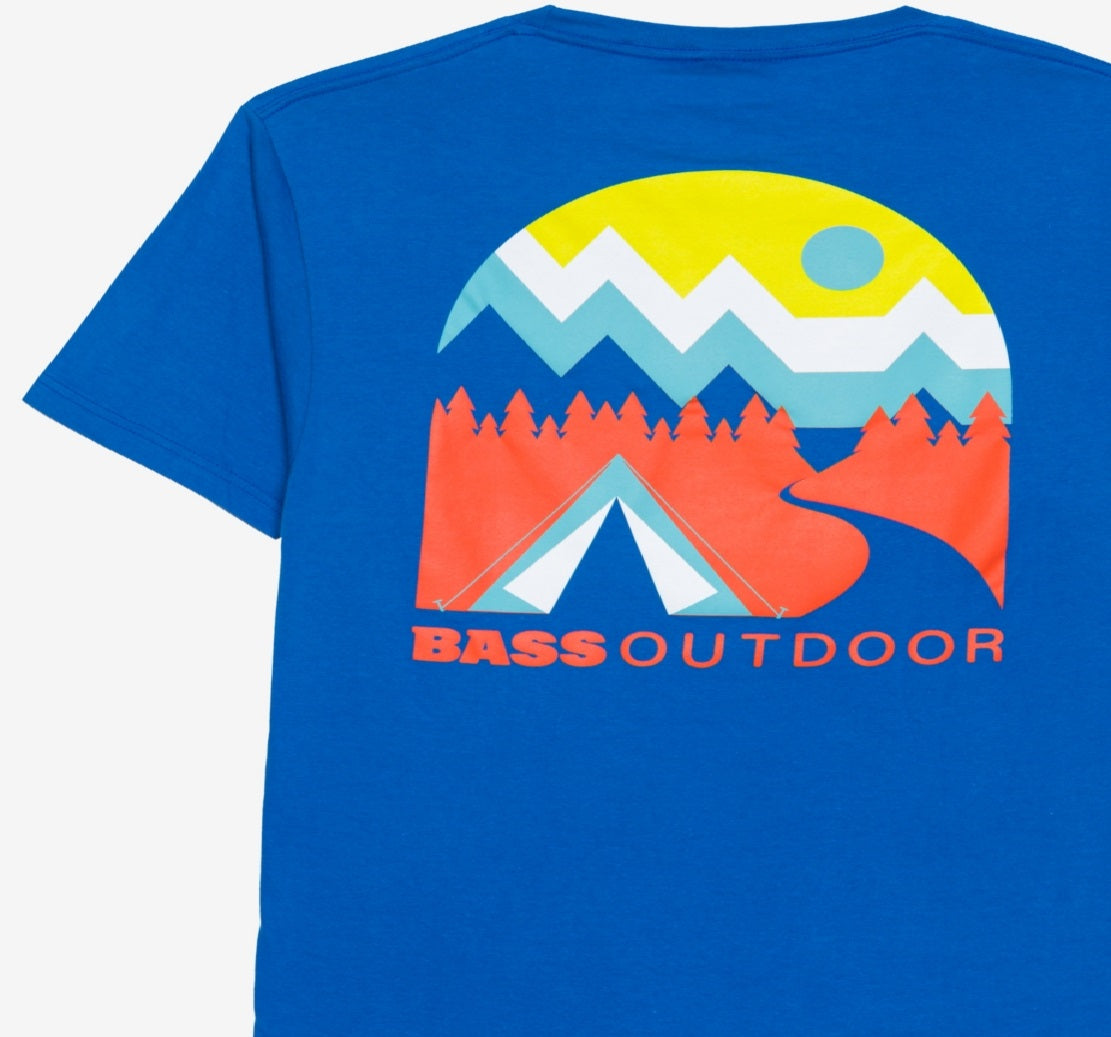 Bass Outdoor Men's Campadre T-Shirt Blue Size Medium