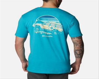 Columbia Men's Kono Graphic T-Shirt Green Size Medium