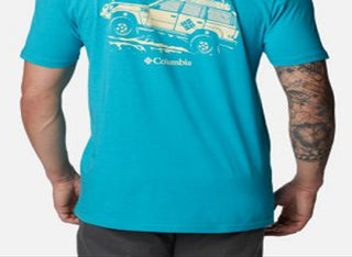 Columbia Men's Kono Graphic T-Shirt Green Size Medium