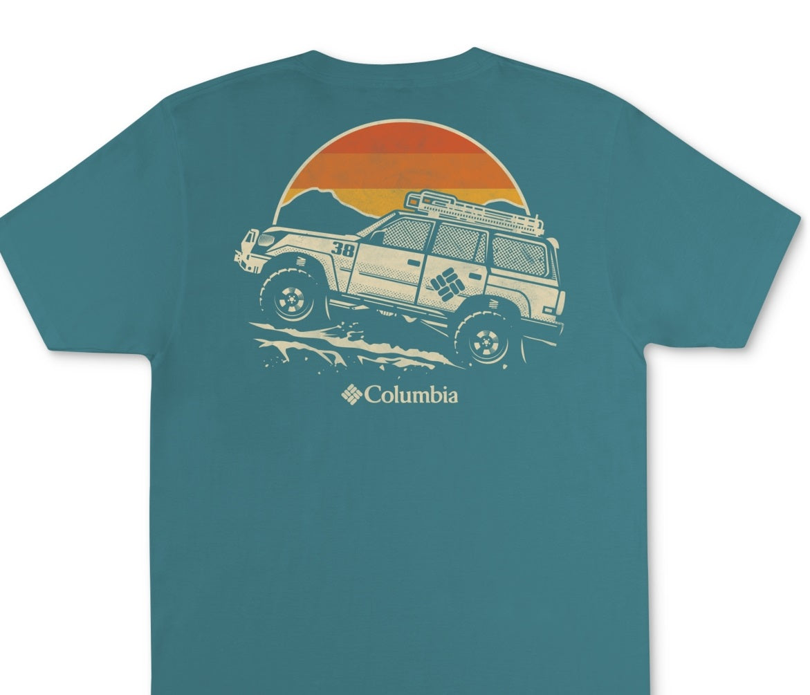 Columbia Men's Kono Graphic T-Shirt Green Size X-Large