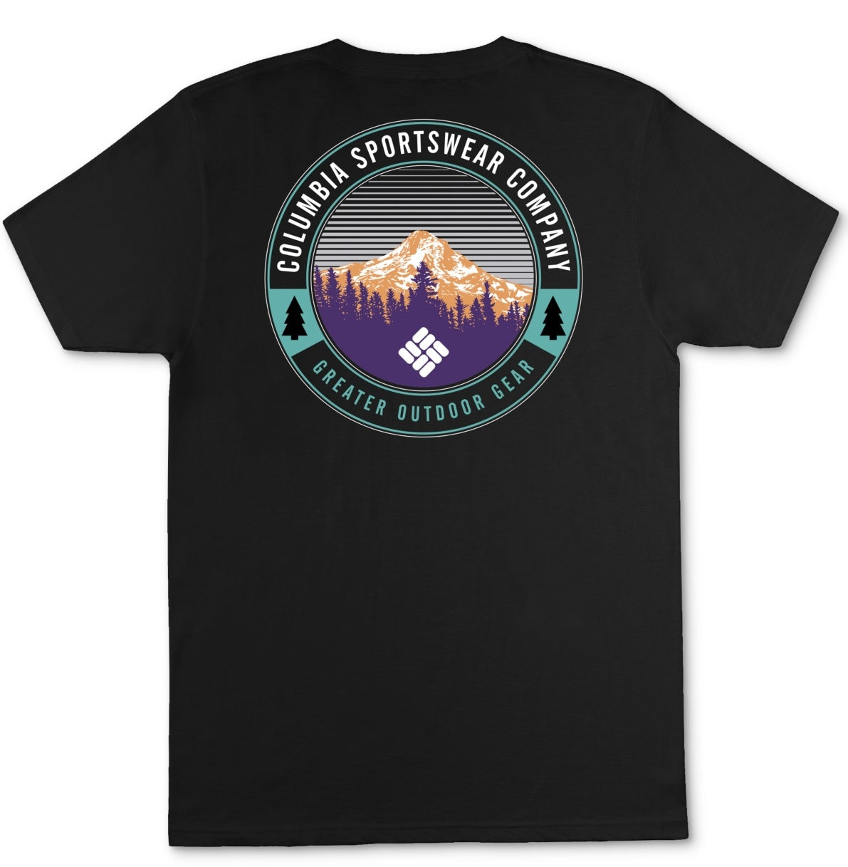 Columbia Men's Graphic T-Shirt Black Size Small