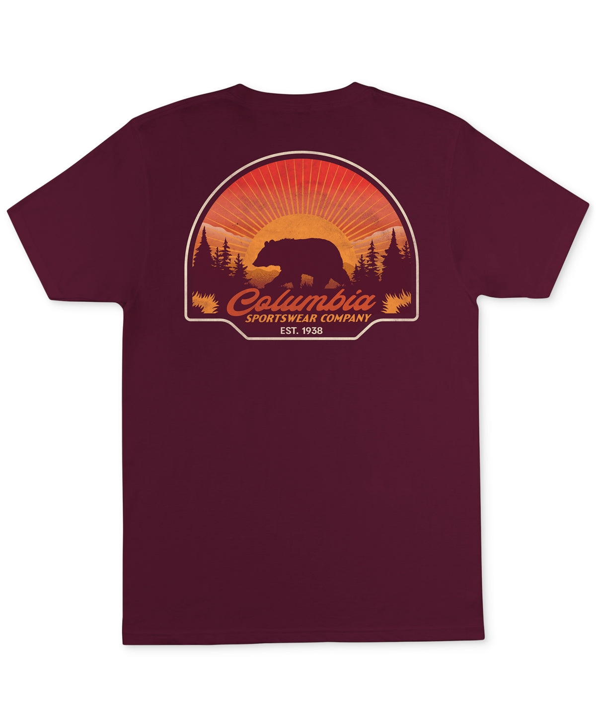 Columbia Men's Kujo Graphic T-Shirt Red Size Medium