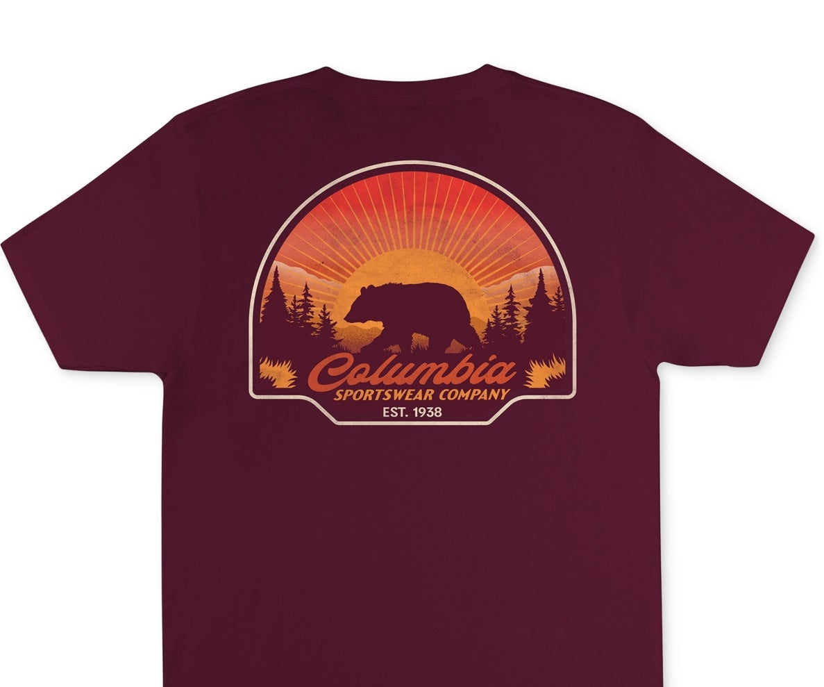 Columbia Men's Kujo Graphic T-Shirt Red Size X-Large