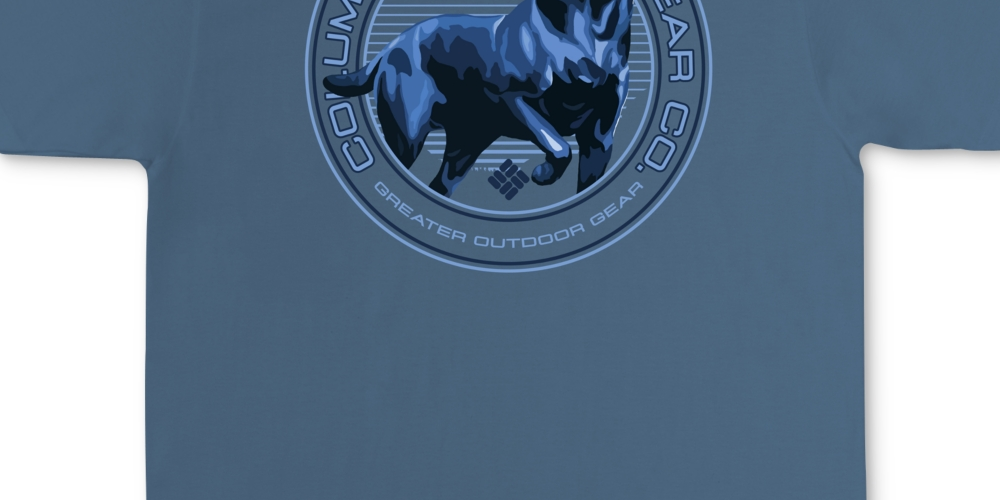 Columbia Men's Musk Graphic T-Shirt Blue Size XL