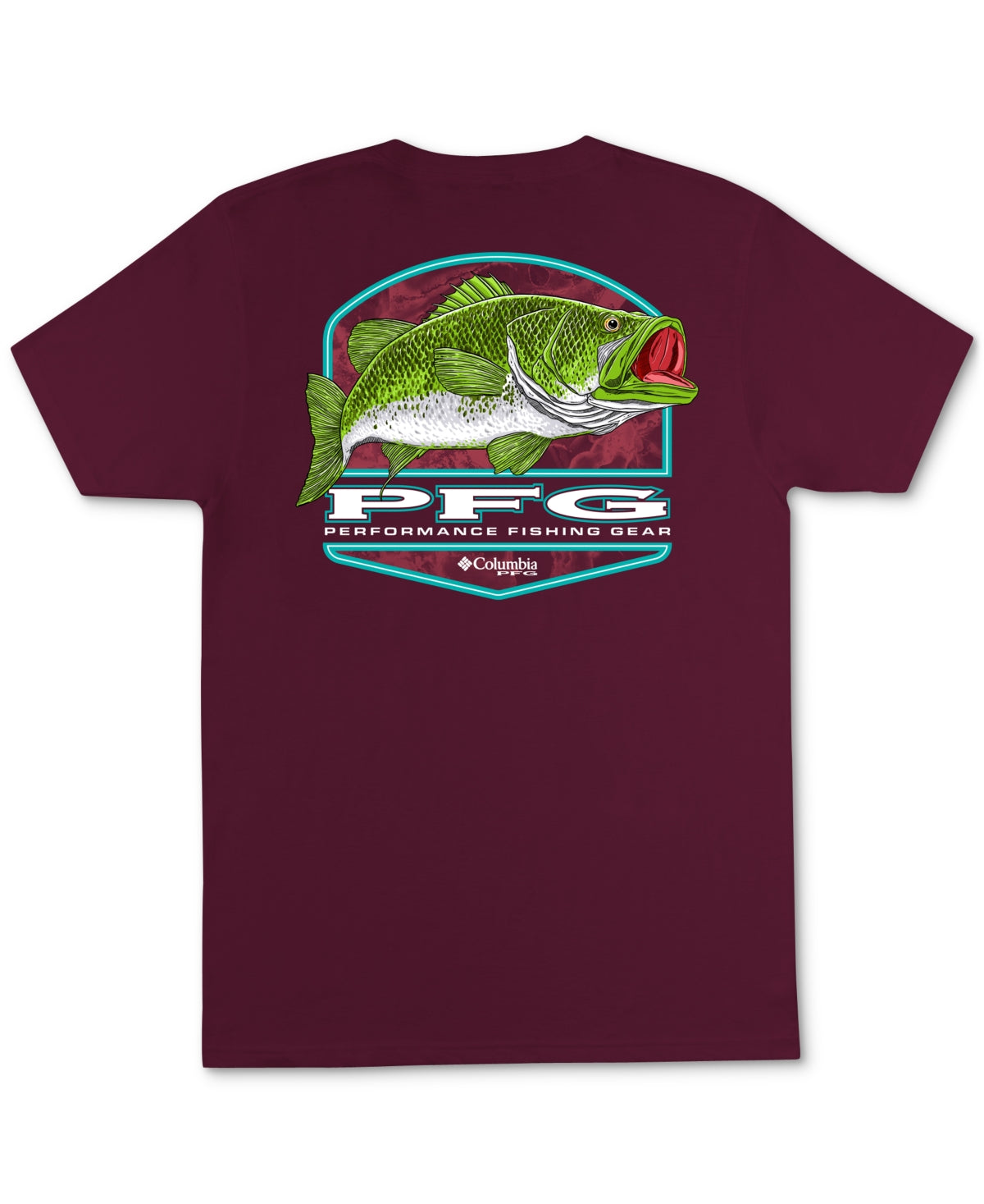 Columbia Men's Basser Graphic T-Shirt Red Size Large