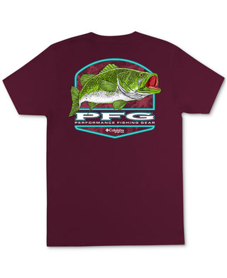 Columbia Men's Basser Graphic T-Shirt Red Size Large