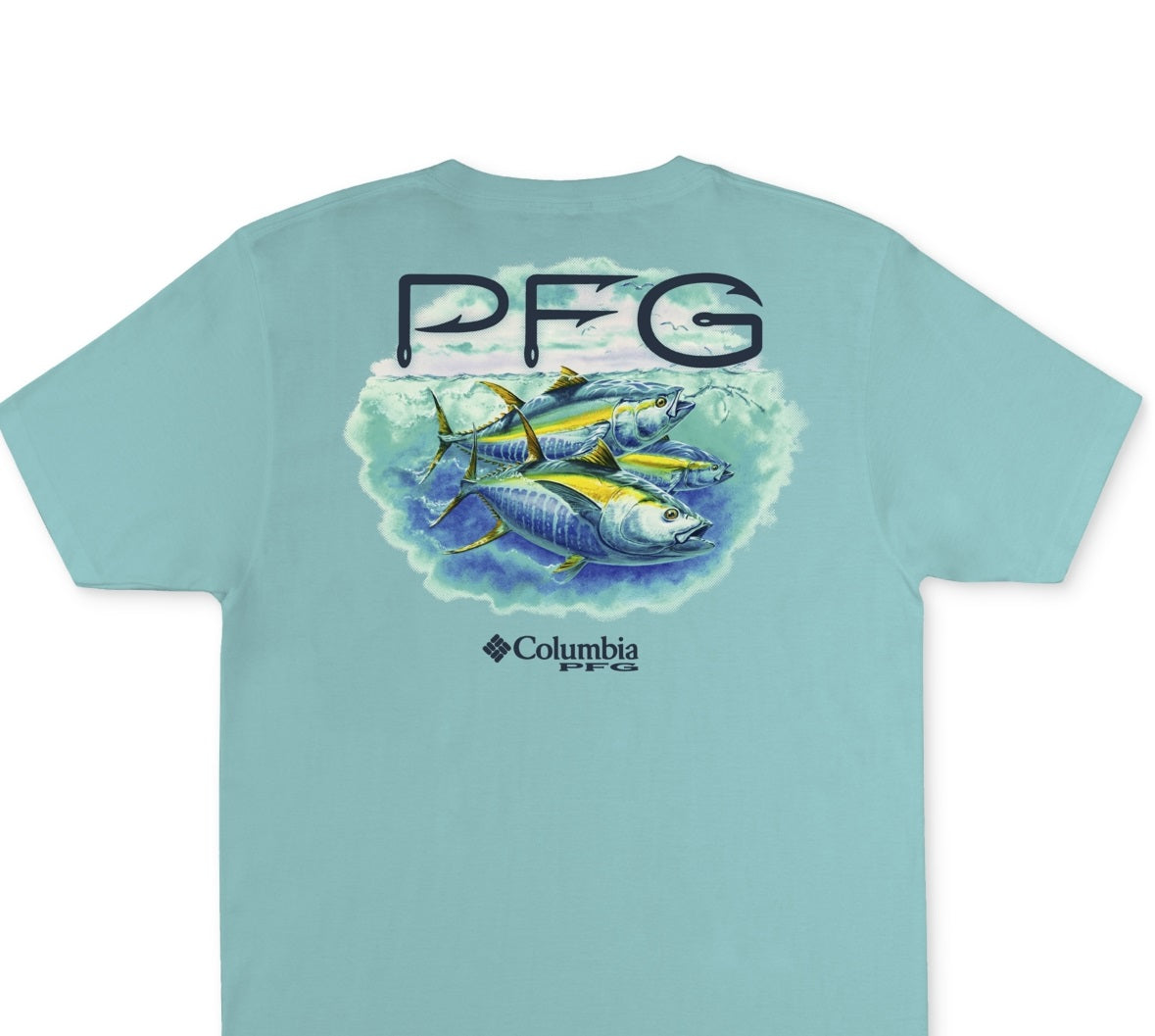 Columbia Men's Dean Graphic T-Shirt Blue Size Medium