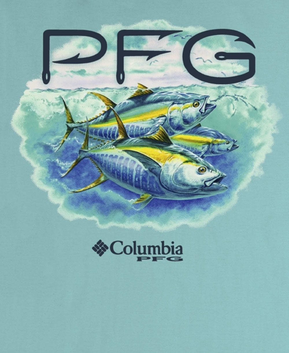 Columbia Men's Dean Graphic T-Shirt Blue Size Medium